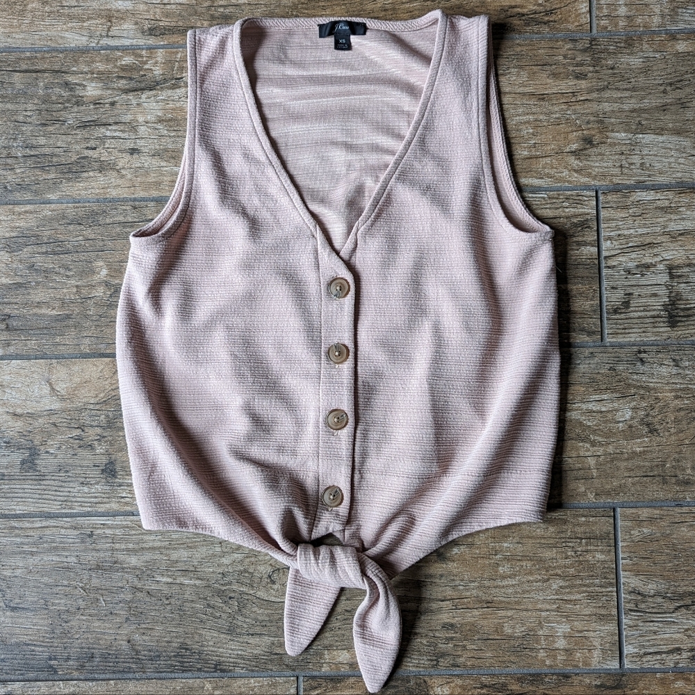 J.Crew Tie Waist Tank Top